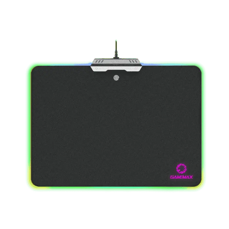 Gaming Mouse Pad Gamemax GMP-002, 350 x 264 x 11mm,10 effects RGB, Resin+Metal+Acrylic, 1.8m, USB