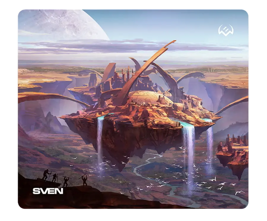 Gaming Mouse Pad SVEN MP-G03S, 230 x 200 x 2mm, Fabric surface, Rubberized base, Picture