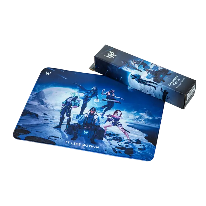 Mousepad gaming Acer Predator PMP450 Medium 350x260 mm Albastru, vedere laterală
