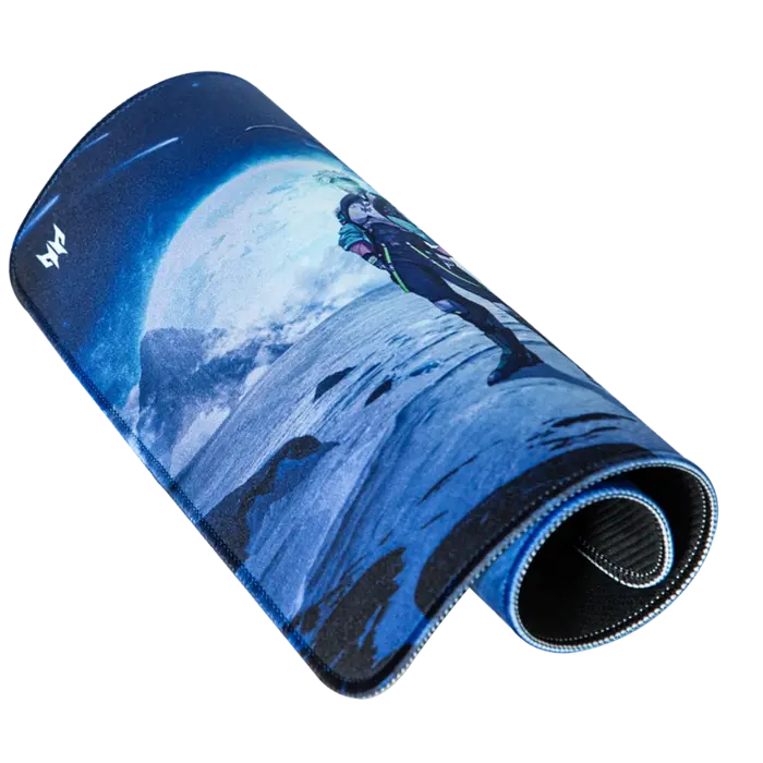 Mousepad gaming Acer Predator PMP450 Medium 350x260 mm Albastru, detaliu interfață