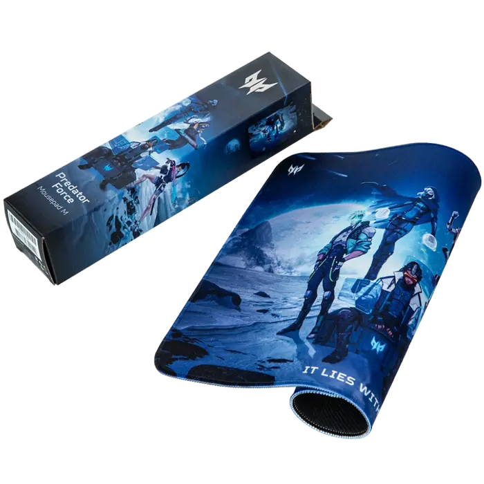 Mousepad gaming Acer Predator PMP450 Medium 350x260 mm Albastru, ambalaj