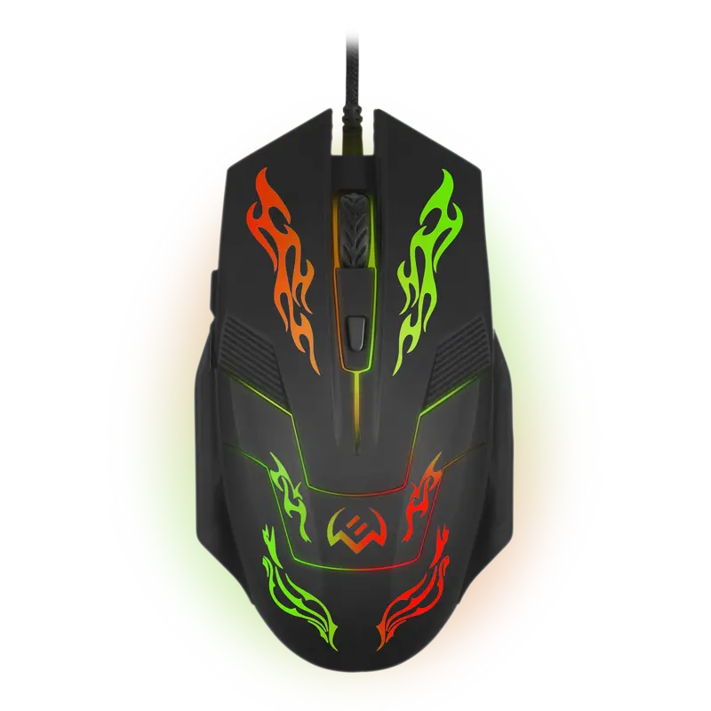 Mouse gaming SVEN RX-G720, cu fir, 3200 DPI, 6 butoane, iluminare RGB, Negru