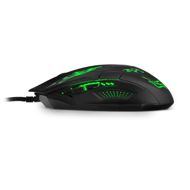 Mouse gaming SVEN RX-G720, cu fir, 3200 DPI, 6 butoane, iluminare RGB, Negru, imagine suplimentară 10