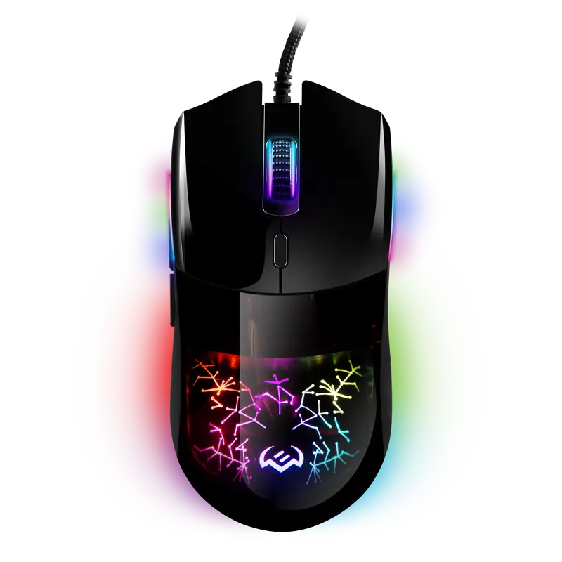 Gaming Mouse SVEN RX-G800, 200-7200 dpi, 6 buttons, 135g., Ambidextrous, Programmable, Built-in memo