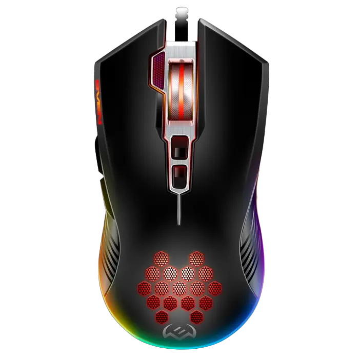 Gaming Mouse SVEN RX-G850, 500-6400 dpi, 8 buttons, 166g., Ambidextrous, Programmable, Built-in memo