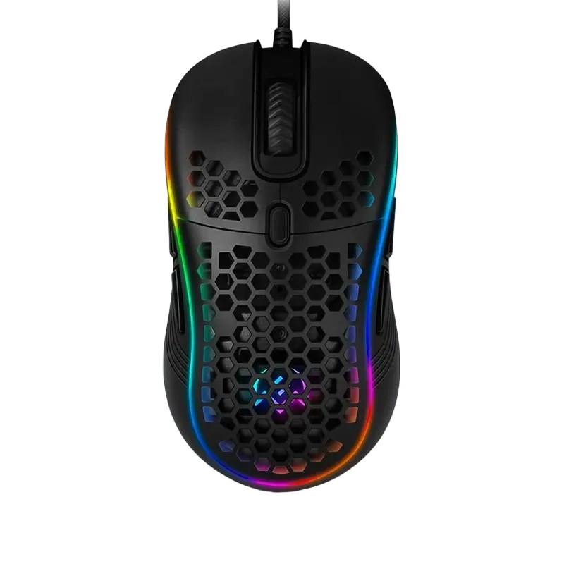 Gaming Mouse SVEN RX-G860, 200-12800 dpi, 8 buttons, 116g., Ambidextrous, Programmable, RGB, Honeyco