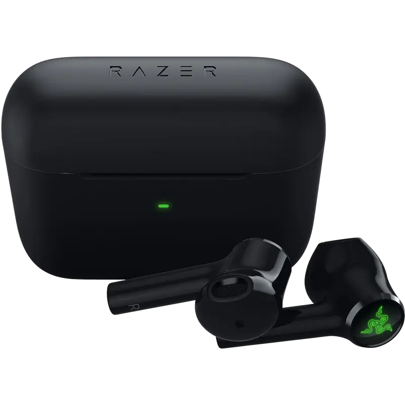 Gaming Wireless Earbuds Razer Hammerhead X, 13mm drivers, 20-20kHz, 32 Ohm, 91db, 7h+21h, IPX4, Gree