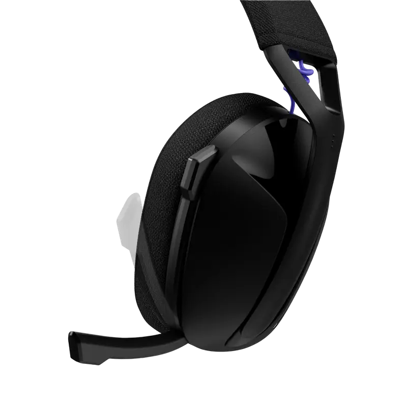 Casti gaming wireless Logitech G321 Lightspeed Negru, vedere laterală
