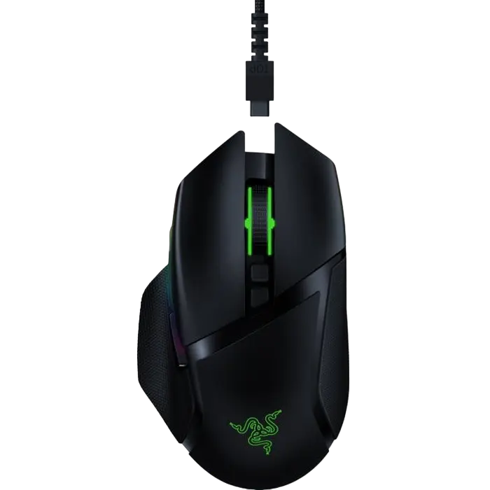 Gaming Wireless Mouse Razer Basilisk Ultimate, 20k dpi, 11 buttons, 50G, 650IPS, Opt.SW, 107g,, On-B