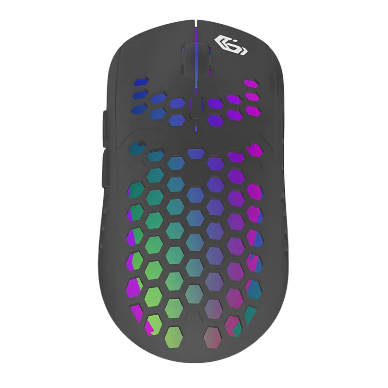 Gembird Gaming Wireless Mouse GMB MUSG-RAGNAR-WRX500, 800-1600 dpi, 6 buttons, RGB, 400mAh, 87g., Black