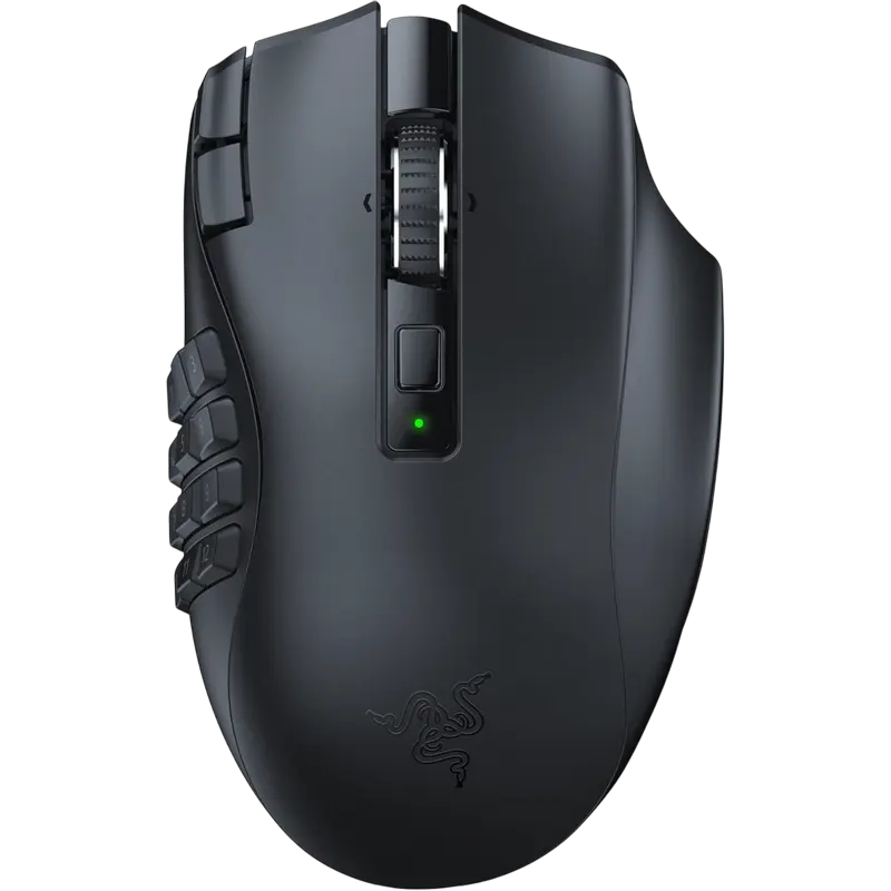 Gaming Wireless Mouse Razer Naga V2, 30k dpi, 19 buttons, 50G, 750IPS, Mech.SW, 95g, 400h, On-Board