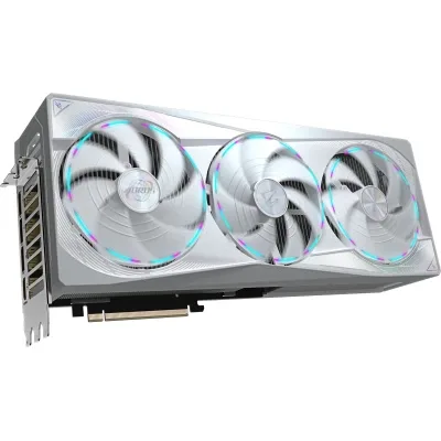 Gigabyte GeForce RTX 5080 Aorus Master Ice, vedere laterală