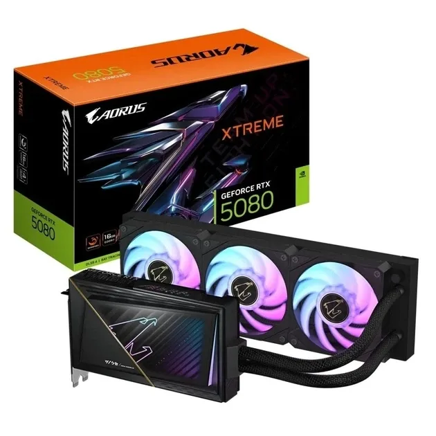 Gigabyte GF RTX 5080 16GB GDDR7 Aorus Xtreme Waterforce, vedere alternativă