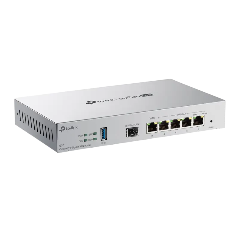Router VPN TP-Link Omada Pro G36, vedere laterală