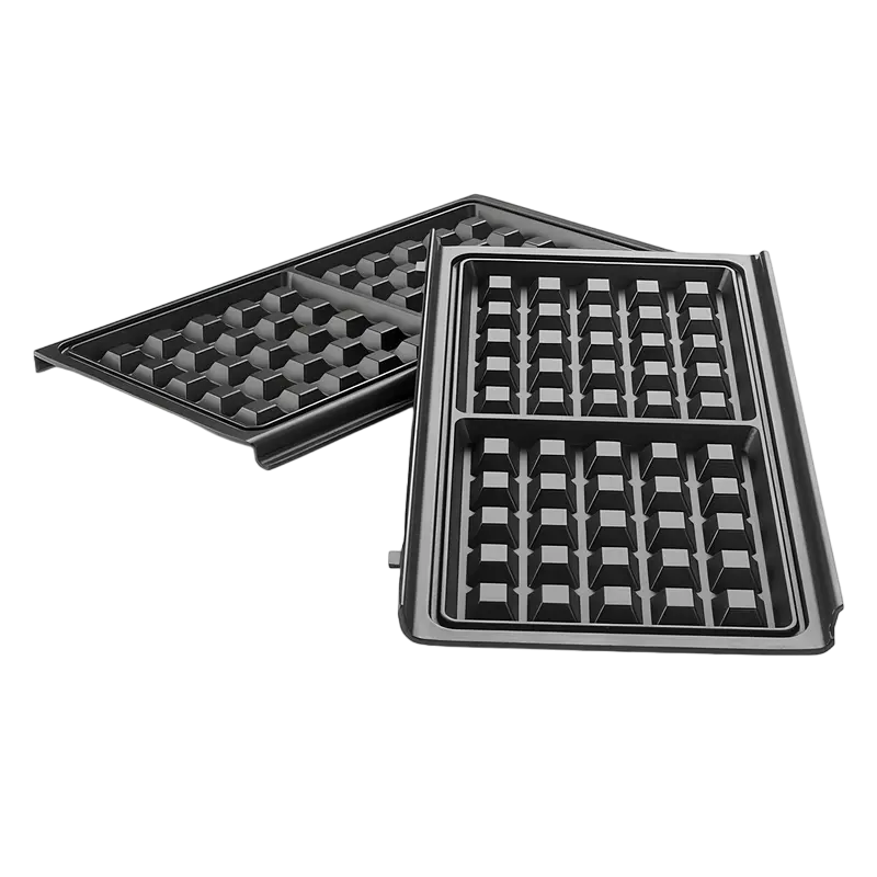 Set placi grill DeLonghi DLSK151, 2 piese, negru