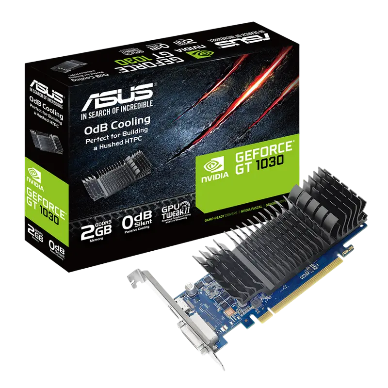 ASUS GT1030 2GB GDDR5 Silent Low Profile (GT1030-SL-2G-BRK)