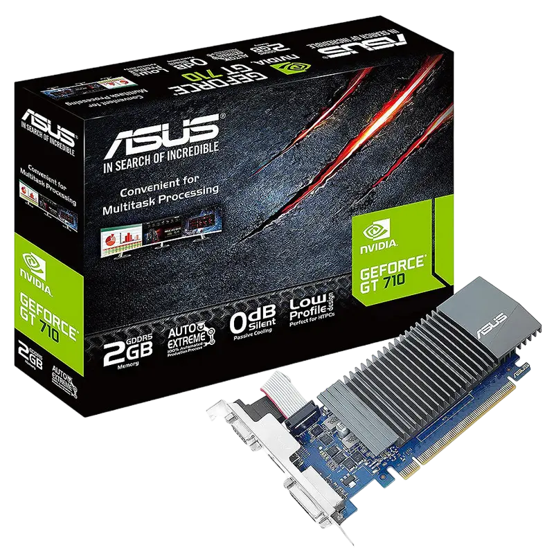 ASUS GT710 2GB GDDR5 Silent Low Profile (GT710-SL-2GD5)