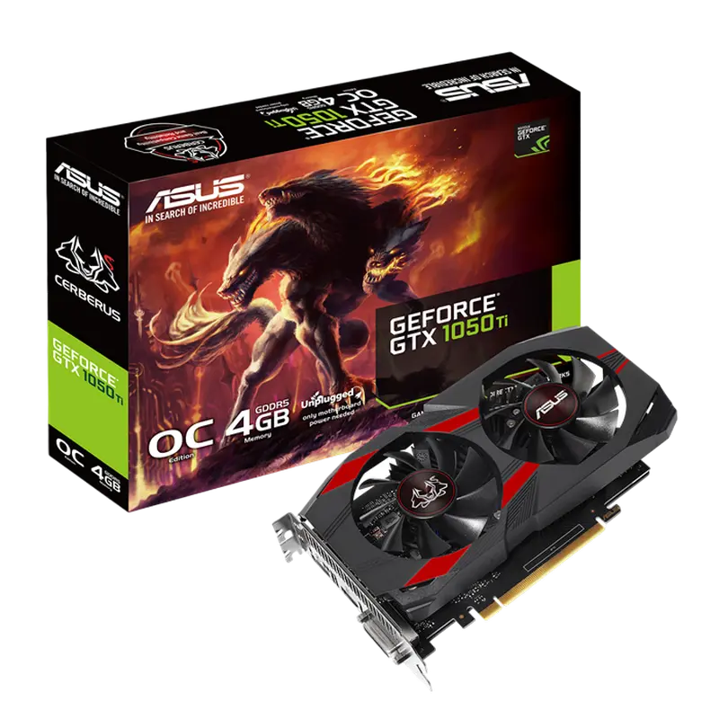 ASUS GTX1050Ti 4GB GDDR5 Cerberus OC (CERBERUS GTX1050TI-O4G)
