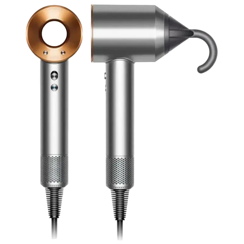 Uscator de par Dyson HD07 Supersonic Nickel/Copper, vedere laterală