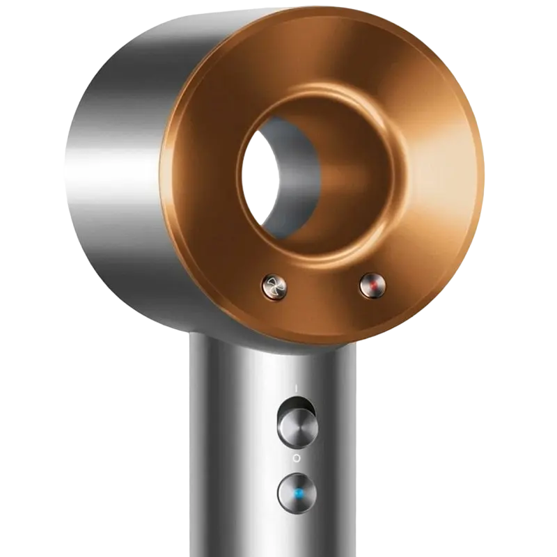 Uscator de par Dyson HD07 Supersonic Nickel/Copper, vedere posterioară