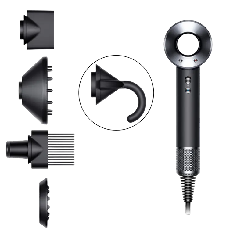 Uscator de par Dyson HD07 Supersonic Black/Nickel, ambalaj