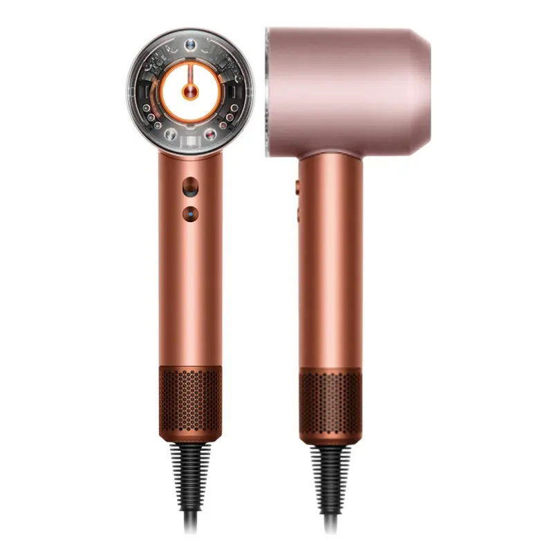 Uscator de par Dyson HD16 Supersonic Nural Amber Silk/Pink Champagne, vedere laterală