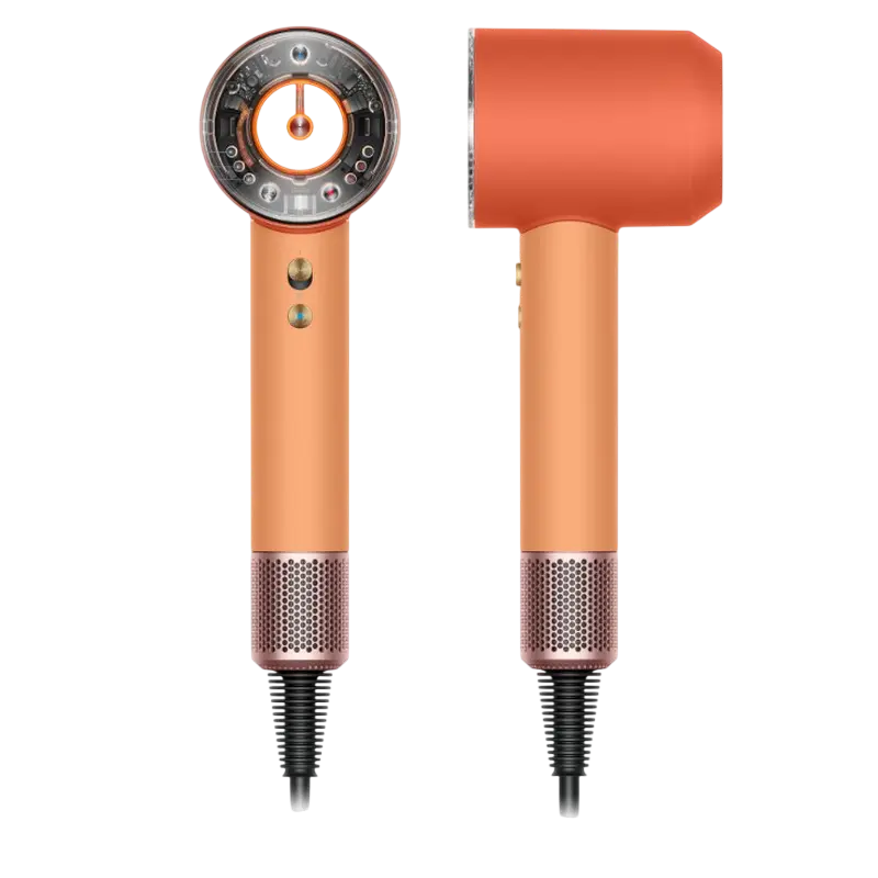 Uscator de par Dyson HD16 Supersonic Nural Ceramic Apricot / Topaz, vedere laterală