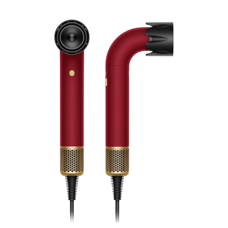Uscator de par Dyson Supersonic HD17 Red Velvet / Gold, vedere alternativă
