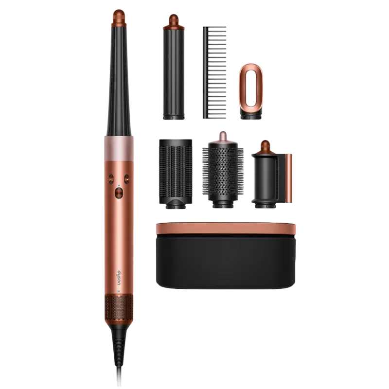 Set styler cu aer cald Dyson HS08 i.d. Multi-styler și uscător Amber Silk / Pink Champagne