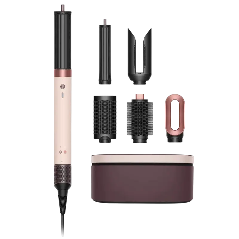 Ondulator cu aer cald Dyson Airwrap HS09 Co-anda 2x, set Straight + Wavy, Ceramic Pink / Rose Gold