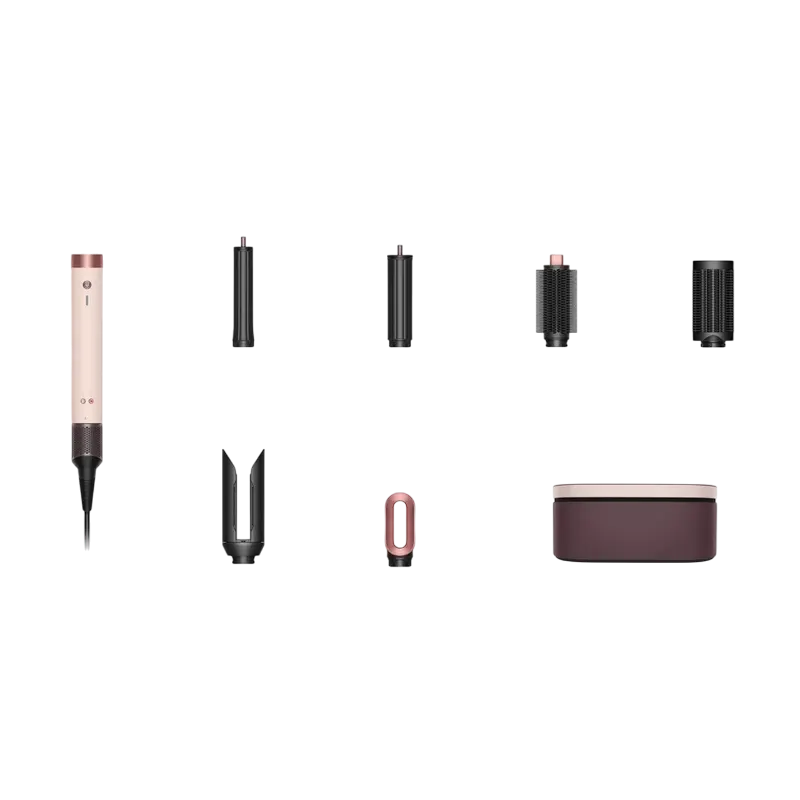 Ondulator cu aer cald Dyson Airwrap HS09 Co-anda 2x, set Straight + Wavy, Ceramic Pink / Rose Gold, vedere laterală