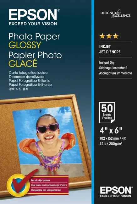 Hârtie foto Epson 10x15, 200gr, 50 sheets - Glossy