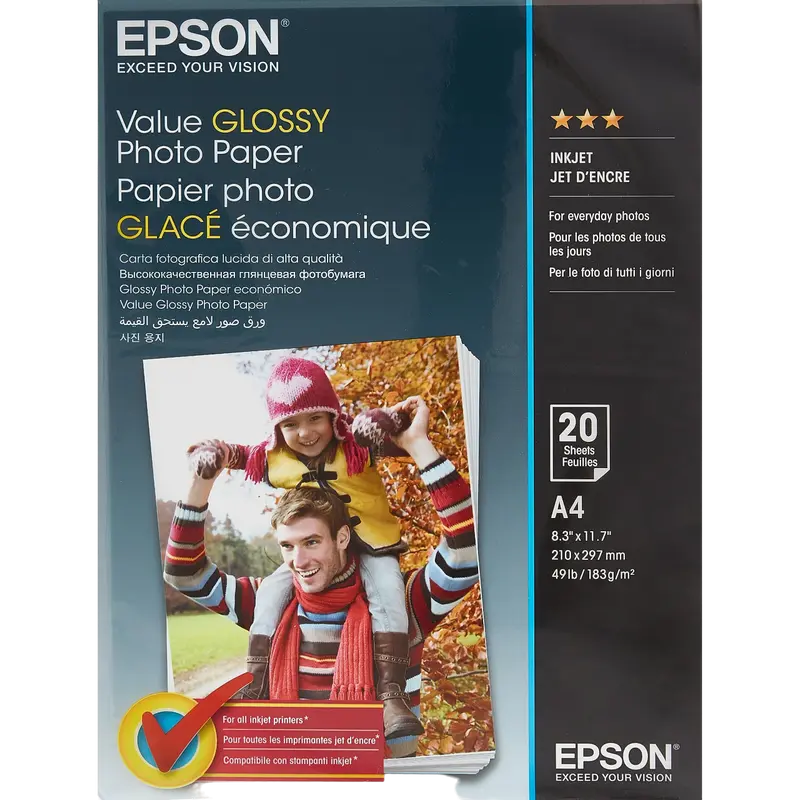 Hârtie foto A4 183gr 20 sheets Epson Value Glossy