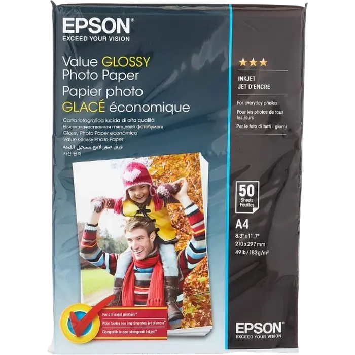 Hârtie foto A4 183gr 50 sheets Epson Value Glossy