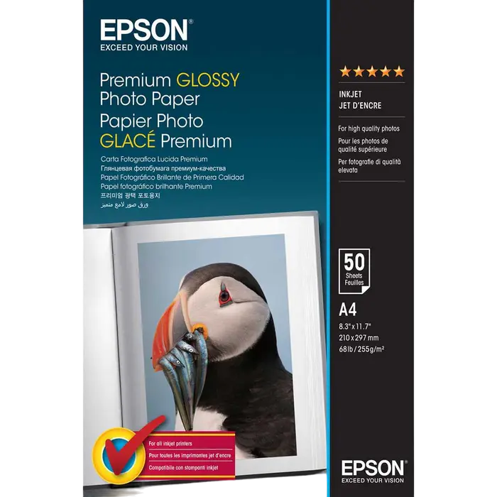 Hârtie foto A4 255gr 50 sheets Epson Premium Glossy