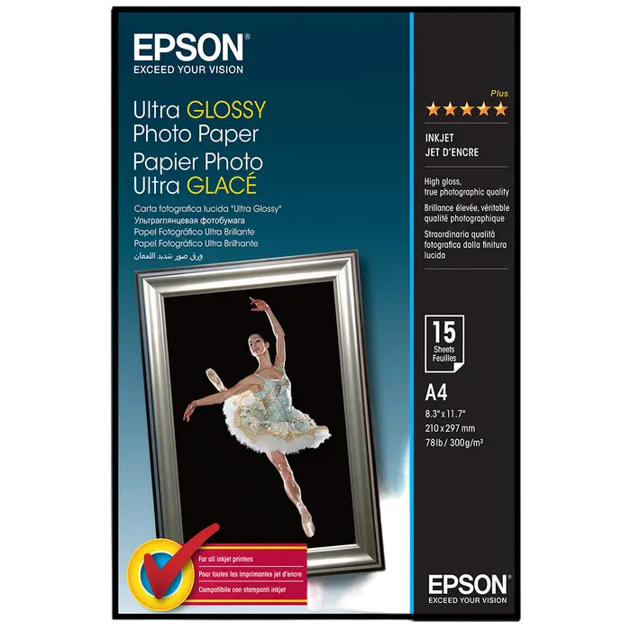 Hârtie foto A4 300gr 15 sheets Epson Ultra Glossy