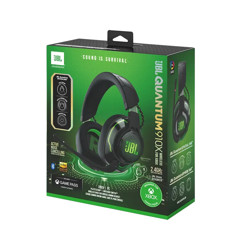 Căști gaming JBL Quantum 910X Wireless pentru Xbox, Verde, imagine suplimentară 13