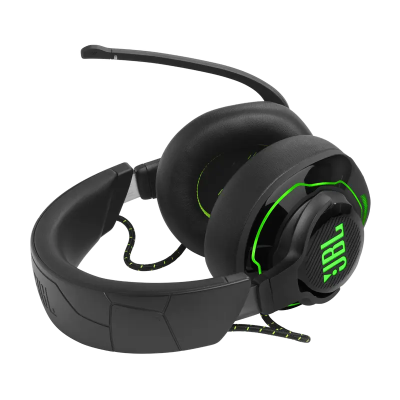 Căști gaming JBL Quantum 910X Wireless pentru Xbox, Verde, detaliu interfață
