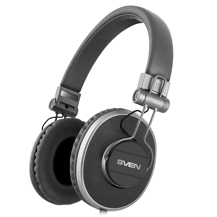 Headset SVEN AP-920M with Microphone on cable, 3,5mm jack (4 pin), Grey, Cable 1.2m