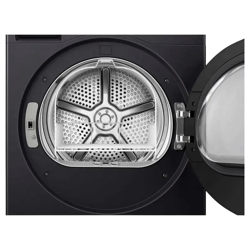 Uscator de rufe Hisense DH7S107BB 10 kg, vedere laterală