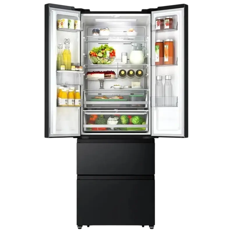 Frigider Hisense RF632N4WFE1 No Frost 485 L, detaliu interfață