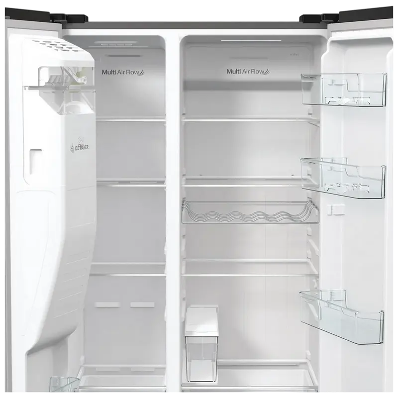 Hisense RS5P535NTCE, frigider SBS 566 L clasa E, detaliu interfață