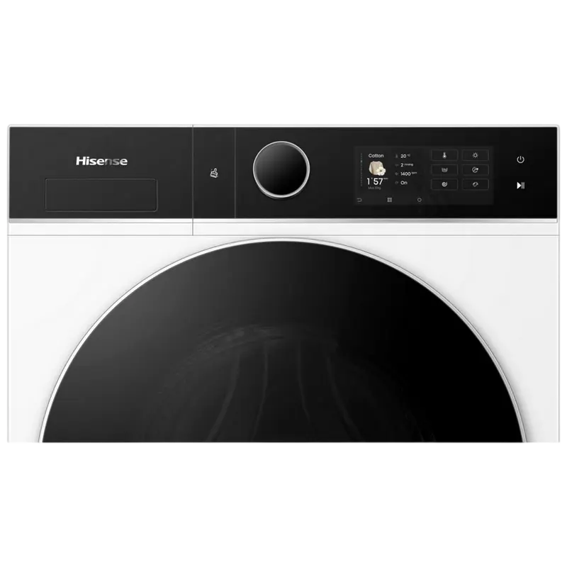 Mașină de spălat cu uscător Hisense WD5I1245BWRH, vedere laterală