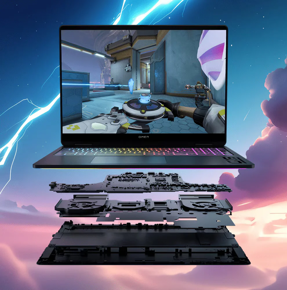 HP OMEN MAX 16 (2026): Core Ultra 9 275HX, RTX 5090, OLED 240Hz, detaliu interfață