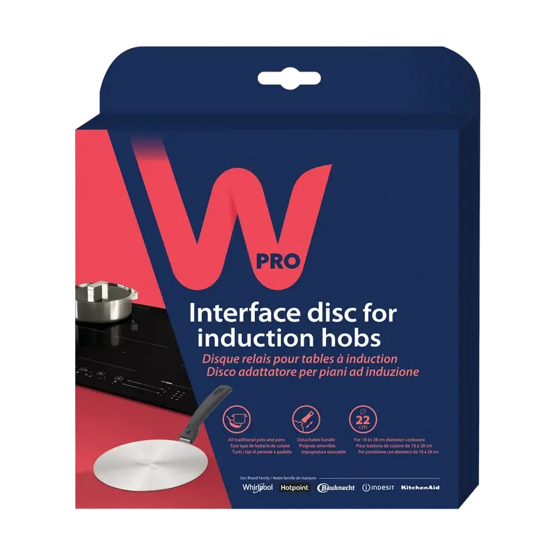 Whirlpool Interface disc for induction hobs , Wpro, 220 mm 484000008543