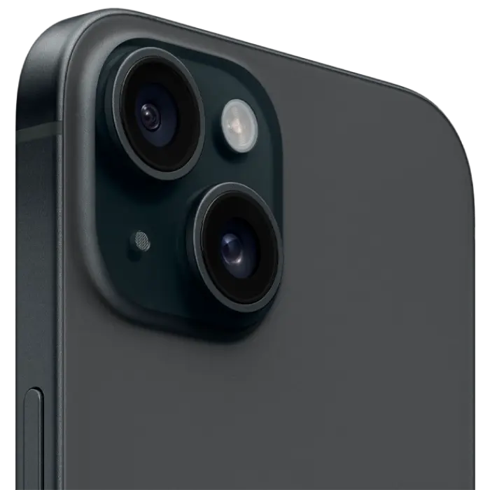 Apple iPhone 15 256GB Black MD, vedere laterală