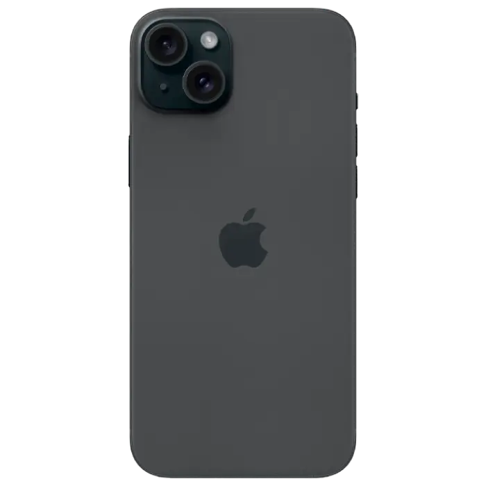 Apple iPhone 15 Plus 128GB Negru (MU0Y3RX/A), vedere laterală