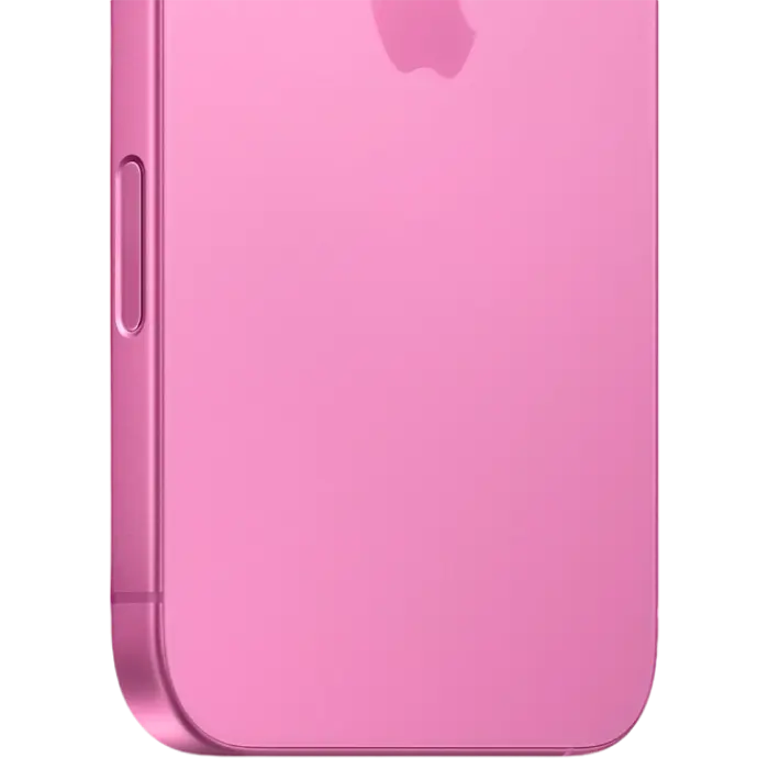 Apple iPhone 16 Plus 128GB, roz, vedere laterală