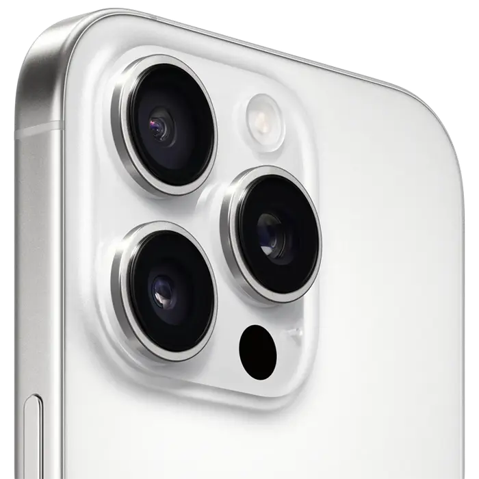 Apple iPhone 16 Pro 1TB White Titanium, vedere laterală