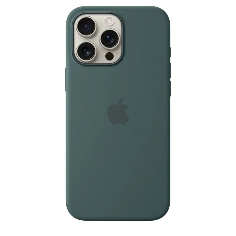 iPhone 16 Pro Max Silicone Case with MagSafe,LakeGreen ModelA3245